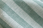 DEADSTOCK Japanese Fabric Yarn Dyed Tiny Houndstooth Plaid - green - 50cm
